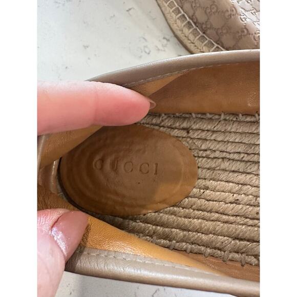 Gucci Microguccissima Leather Espadrille - EU 37 - Picture 9 of 11